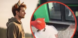 Le cierran las puertas del camión a joven therian identificado como “zorro”