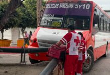 Camión Altisa queda incrustado en muro de contención